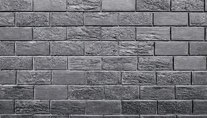 Poster - gray brick wall texture with uneven surfaces, suitable for backgrounds, designs, or architectural applications