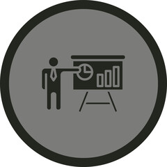 Wall Mural - presentation in office vector icon design