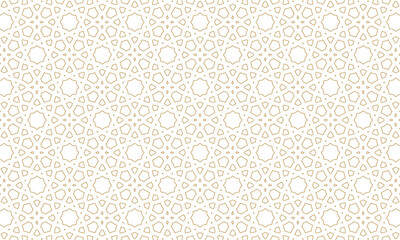 abstract arabic seamless pattern line style design. gold islamic moroccan motif in texture geometric