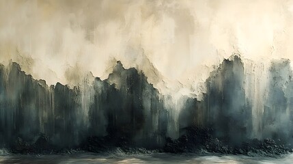 Wall Mural - a smooth transition of neutral grays blending seamlessly into soft beige. -