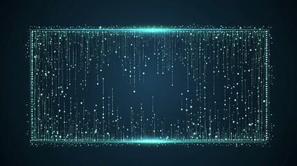 Data stream, digital rain, tech background