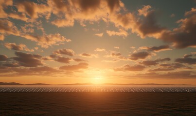 Aufkleber - A tranquil sunset over a calm sea, with soft clouds reflecting warm hues, creating a serene and picturesque landscape.
