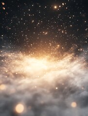 Poster - A mesmerizing cosmic scene filled with twinkling stars and glowing light, evoking a sense of wonder and the vastness of the universe.