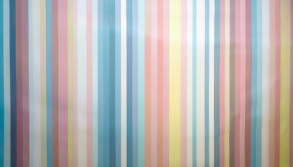 Wall Mural - soft pastel vertical stripe pattern for fabric, wall decor, or wrapping paper with a minimal retro aesthetic touch

