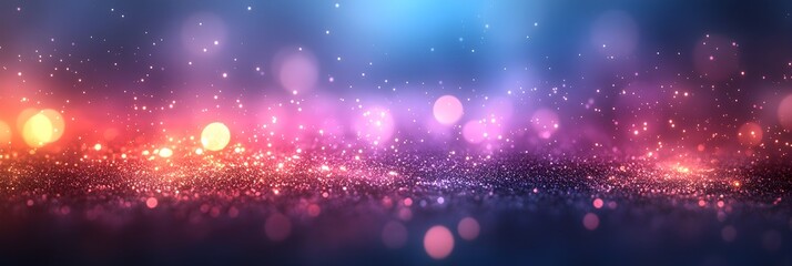 Wall Mural - a subtle shimmer effect with blurred circles fading into a pale lavender backdrop.