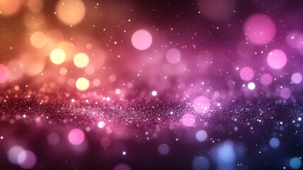 Wall Mural - a subtle shimmer effect with blurred circles fading into a pale lavender backdrop.