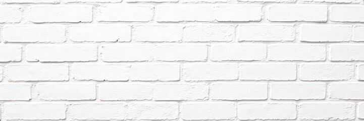 Wall Mural - Clean white brick wall texture, perfect backdrop , modern, light, brick