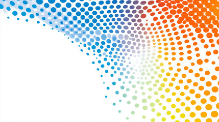 Wall Mural - abstract dynamic halftone dot style colorful background template banner illustration design