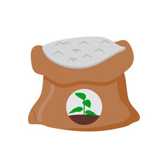 Fototapete - Fertilizer Flat Icon, Vector illustration