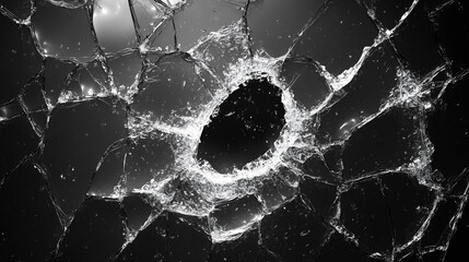 Wall Mural - broken glass