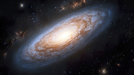 Wall Mural - swirling nebula cosmic panorama