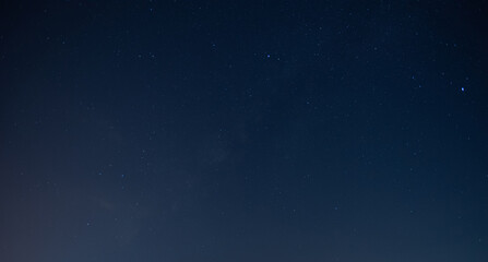 Wall Mural - very beautiful night blue sky and star background.with grain and select white balance.