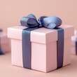 © Nunthaphuk - Elegant pink gift box with bow on a soft backdrop.