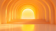 © Lita Clarus - The image is a large, yellow archway with a white wall behind it