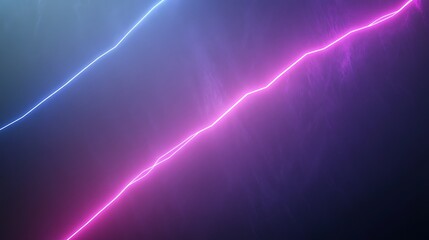 Fototapete - A vibrant display of electric blue and pink lightning streaks across a dark background, showcasing dynamic energy and contrast.