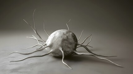 Aufkleber - Intricate Microscopic Organism   Surreal and Mysterious Biological Scientific Imagery Ideal for Conceptual Art Design and Visually Striking Digital Compositions