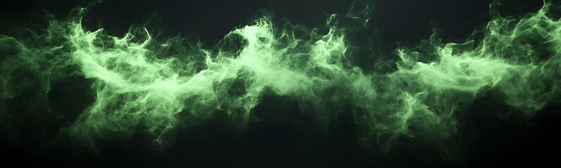 Poster - A swirling, ethereal green mist against a dark background, evoking a mystical or supernatural atmosphere.