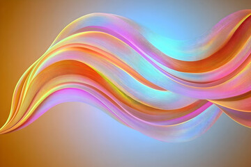 Abstract flow of color, ribbon on gradient background for banners, marketing, backgrounds, wallpapers, designs