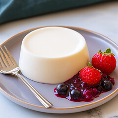 Wall Mural -  italian panna cotta