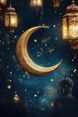 Wall Mural - Moonlit Lanterns