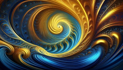 Wall Mural - abstract fractal background
