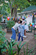 © Caia Image - Disabled friends enjoying birthday party