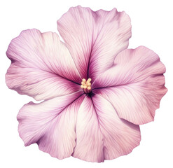 Canvas Print - PNG Petal illustration botanical hibiscus.