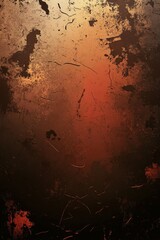 Wall Mural - Complex textures with warm tones on a metallic surface