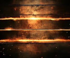 Wall Mural - Abstract design with glowing lines against a dark background