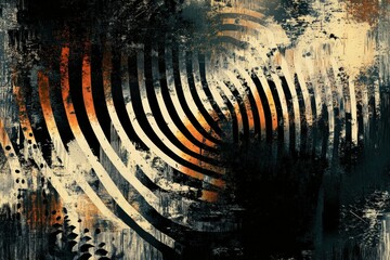 Wall Mural - Abstract design with swirling patterns and textures