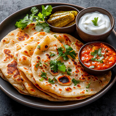 Sticker -  savory indian aloo paratha