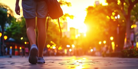 tourism concept with a tourist sightseeing