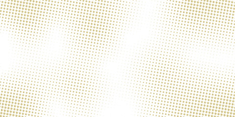 geometric halftone vector pattern. background texture abstract golden halftone backdrop in white
