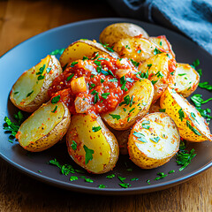 Wall Mural -  spanish patatas bravas