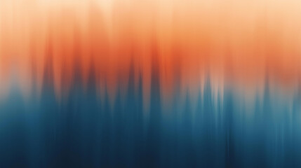 Wall Mural - Colorful abstract gradient artwork showcasing warm oranges blending into deep blues with smooth transitions and soft textures. Generative AI