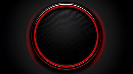 Red ring, dark background, abstract design, website banner