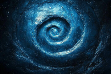 Wall Mural - blue swirl background