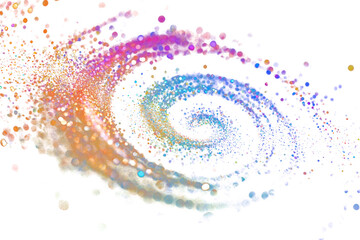Wall Mural - png colorful spiral sparkle light glitter universe spiral.