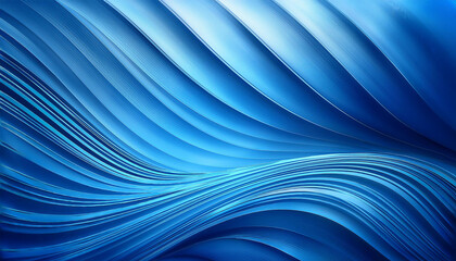 Wall Mural - abstract light blue background curved lines and easy surfaces