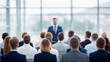 © ole - Professional Business Presentation with Audience Attentively Listening During Conference Event