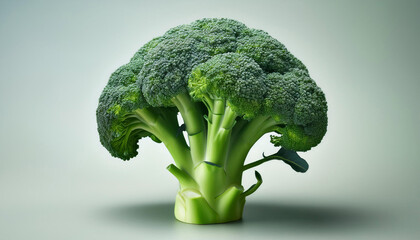 Wall Mural - broccoli isolated on a background completely in focus