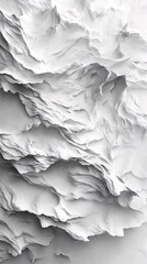 Wall Mural - abstract black and white texture showcasing layered, wavy patterns reminiscent of natural formations