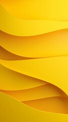 Wall Mural - abstract composition of layered yellow waves creating a vibrant and energetic feel.