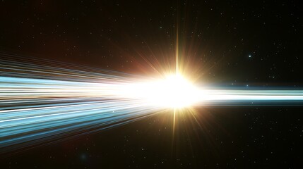 Starburst light trails space background