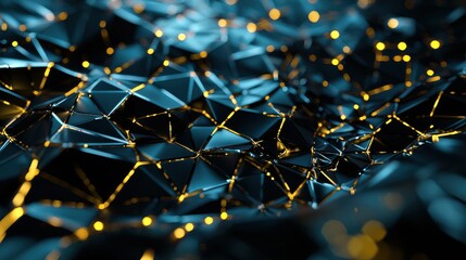 Aufkleber - A computer generated image of a black and yellow pattern