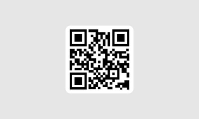 QR code set. Scan qr code icon. icon QR Code black outline for website design and mobile. Vector illustration on a white background