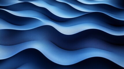 Aufkleber - Abstract Blue Waves: A Textured Fabric Surface with Gentle Undulations and Subtle Color Gradients in a Serene Pattern.