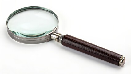 Poster - Magnifying Glass on White Background