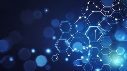 Network connections, data flow, abstract background
