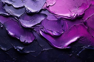 Fototapete - A stunning abstract background featuring rich shades of purple and black paint, layered to create a textured, modern artistic feel for various projects.
